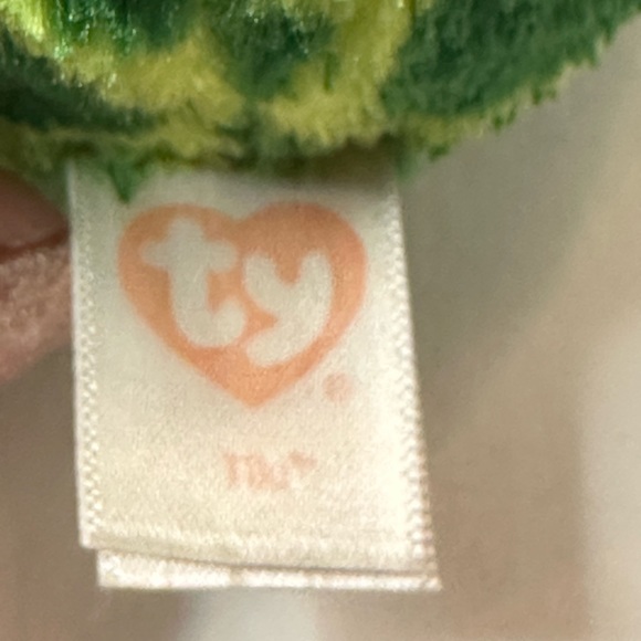 TY Beanie Boo Zippy Beanie Ballz Zoom Turtle Lot of 2 Glitter Eyes - Picture 3 of 5